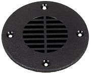 T&H Marine FD2DP Floor Drain / Vent Cover - for 2 1/2" Hole - Black