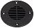 T&H Marine FD2DP Floor Drain / Vent Cover - for 2 1/2" Hole - Black
