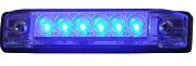 T&H Marine LED51801DP Slim Line Strip Light - 4" 6 Blue LED