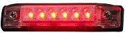 T&H Marine LED51803DP Slim Line Strip Light - 4" 6 Red LED