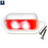 T&H Marine LED51818DP Companion Way LED Light - White Plastic Bezel - 2 Red LED