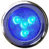 T&H Marine LED51828DP Puck Light - 3" Dia - 4 Blue LED