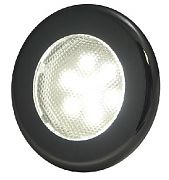 T&H Marine LED51847DP Recessed 3" LED Puck Flood Light - 3-Bezels - 6 White LEDs