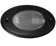 T&H Marine OCL1KDP Black Oval Courtesy Light