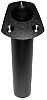 T&H Marine RH1FWDP Rod Holder - Flush Mount - Angled Top - Black