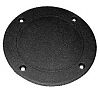 T&H Marine SDP1DP Screw Down Deck Plate - 5 5/8" - Black