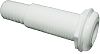 T&H Marine TH1202XLDP 1-1/8: Extended Straight White Thru Hull Fitting