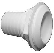 T&H Marine TH1502XLB Thru Hull - Straight - 1 1/2" Hose - Extended- White