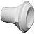 T&H Marine TH1502XLB Thru Hull - Straight - 1 1/2" Hose - Extended- White