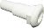 T&H Marine TH1502XSDP 1-1/2" Short Straight White Thru Hull Fitting