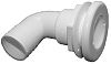 T&H Marine TH1592B Thru Hull - 90 Degree - 1 1/2" Hose - White- One Nut