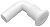 T&H Marine TH1592DP 1-1/2" 90 Degree White Thru Hull