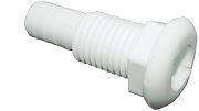 T&H Marine TH652DP 5/8" Straight White Thru Hull Fitting