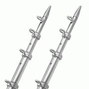 Taco 15´ Telescopic Outrigger Poles HD 1-½" - Silver/Silver
