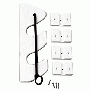 Taco 2-ROD Poly Bungee Rod Holder Rack - White