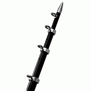 Taco 8´ Black/Silver Center Rigger Pole - 1-1/8" Diameter