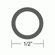 Taco V120003WHA501 White Flexible Vinyl Insert 1/2" x 50´L