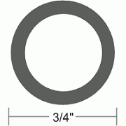 Taco V120005BKA501 Black Flexible Vinyl Insert 3/4" x 50´L