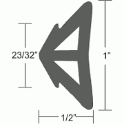 Taco V120338BKA501 Black Flex Insert 31/32" x 50´