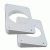 Taco Wedge Plates for Grand Slam Outriggers - White