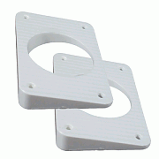 Taco Wedge Plates for Grand Slam Outriggers - White