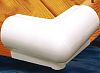 Taylor Made 90 Degree Vinyl Corner Bumper 6"x 6" White