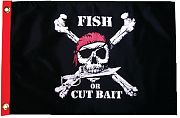 Taylor Made Fish Or Cut Bait 12X18 Nylon Flag