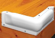 Taylor Made Vinyl Dock Bumpers White Corner mount 10" x 10"