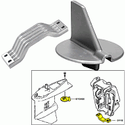 Tecnoseal Anode Kit W3/HARDWARE - Yamaha 150-200HP Left Hand Rotation - Zinc
