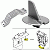 Tecnoseal Anode Kit W3/HARDWARE - Yamaha 150-200HP Left Hand Rotation - Zinc