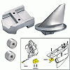 Tecnoseal Anode Kit with Hardware - Mercury Alpha 1 Gen 1 - Aluminum