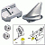 Tecnoseal Anode Kit with Hardware - Mercury Alpha 1 Gen 1 - Aluminum