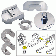 Tecnoseal Anode Kit with Hardware - Mercury Alpha 1 Gen 2 - Zinc