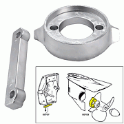 Tecnoseal Anode Kit with Hardware - Volvo 280 - Zinc