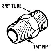 Teleflex HF5528 Tube Connector 1/4´´ Male End