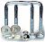Tie Down 86210 Zinc Square U-BOLT 4"