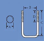 Tie Down 86229 U-Bolt - 4-5/16"