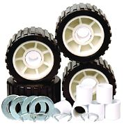 Tie Down 86419 5" Black Ribbed Wobble Roller Kit