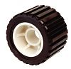 Tie Down 86494 5" x 1-1/4" Ribbed Black Rubber Wobble Roller