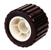 Tie Down 86494 5" x 1-1/4" Ribbed Black Rubber Wobble Roller