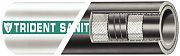 Trident 1011124 Black Premium Rubber Sanitation Hose 1-1/2" I.D x 12.5´