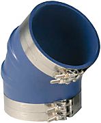Trident 240V3000SS Blue VHT 45 Degree Elbow 3" I.D