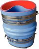 Trident 274V6000SS Blue VHT Double Hump Hose Bellow 6" I.D