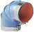 Trident 290V3000SS Blue VHT 90 Degree Elbow 3" I.D