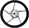 Uflex V01 13.8" Polyurethane 5 Spoke Stainless Steel Steering Wheel