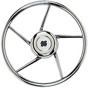 Uflex V06 13.8" 5 Spoke Stainless Steel Steering Wheel