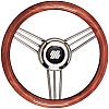 Uflex V26 13.8" Mahogany Non-Magnetic Stainless Steel Steering Wheel