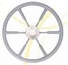 Vetus KS45Z 17-3/4" Gray Foam Skin Steering Wheel