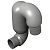 Vetus LT6565 2-1/2" Plastic Goose Neck