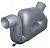 Vetus WLOCKL50S 2" Plastic Waterlock Muffler With Water Injection